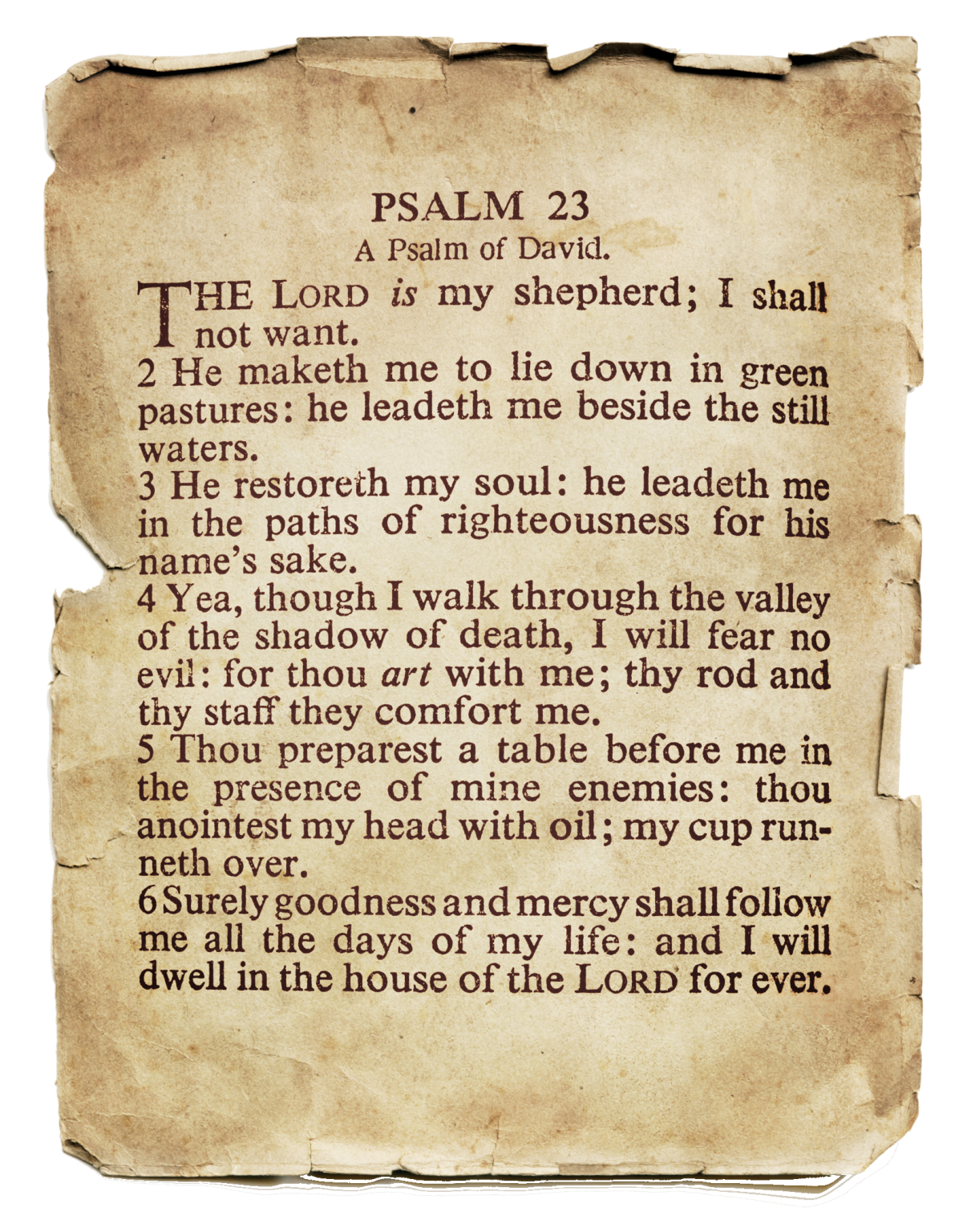23 psalm commentary
